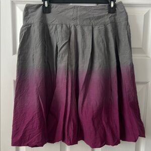 Tracy Porter Gray and Purple A-Line Skirt